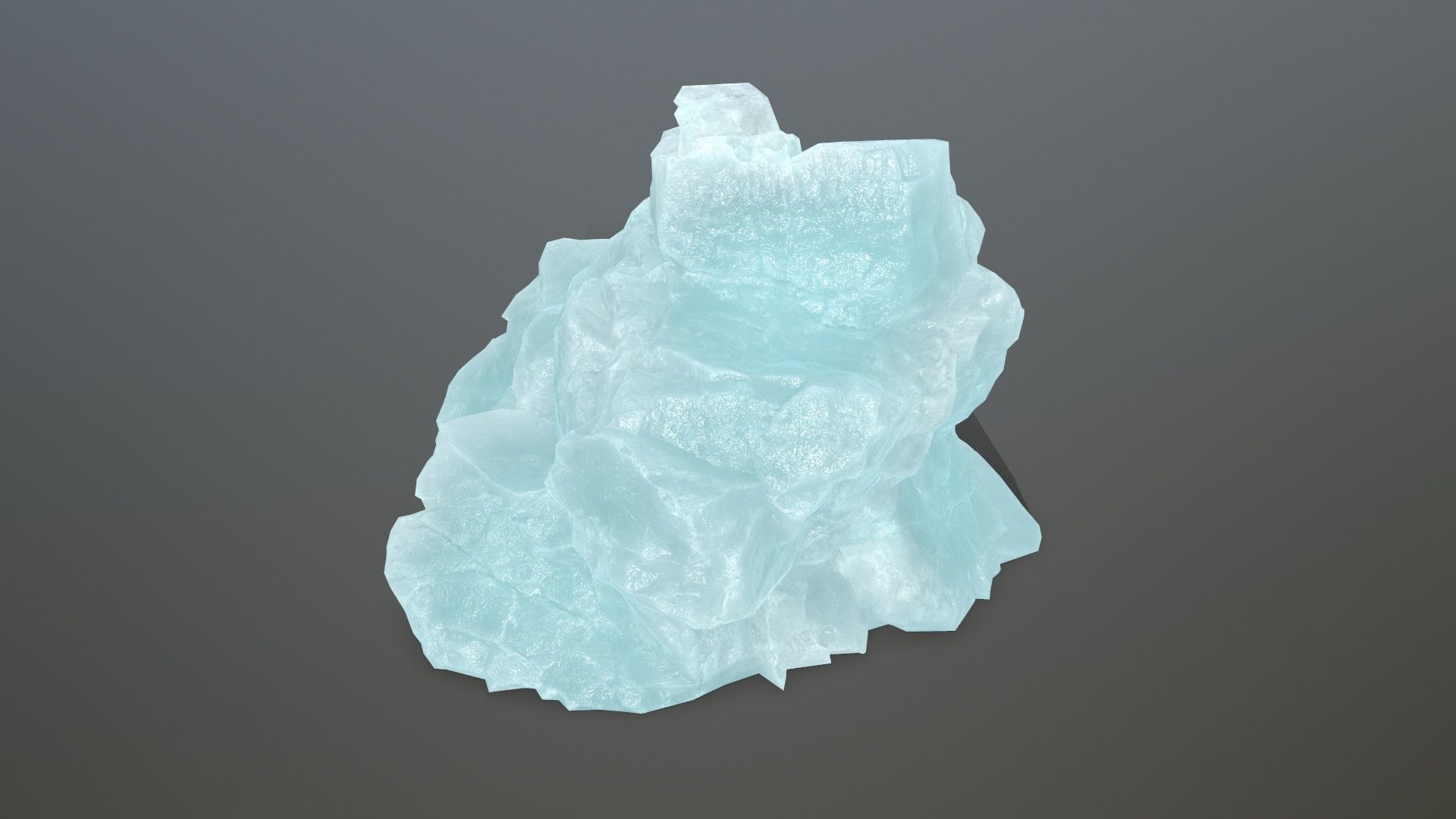 ice rocks Low-poly 3D model_15