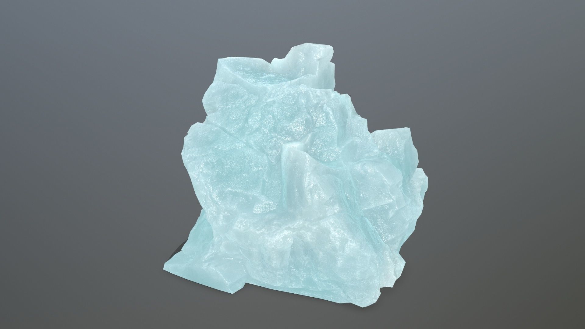 ice rocks Low-poly 3D model_6