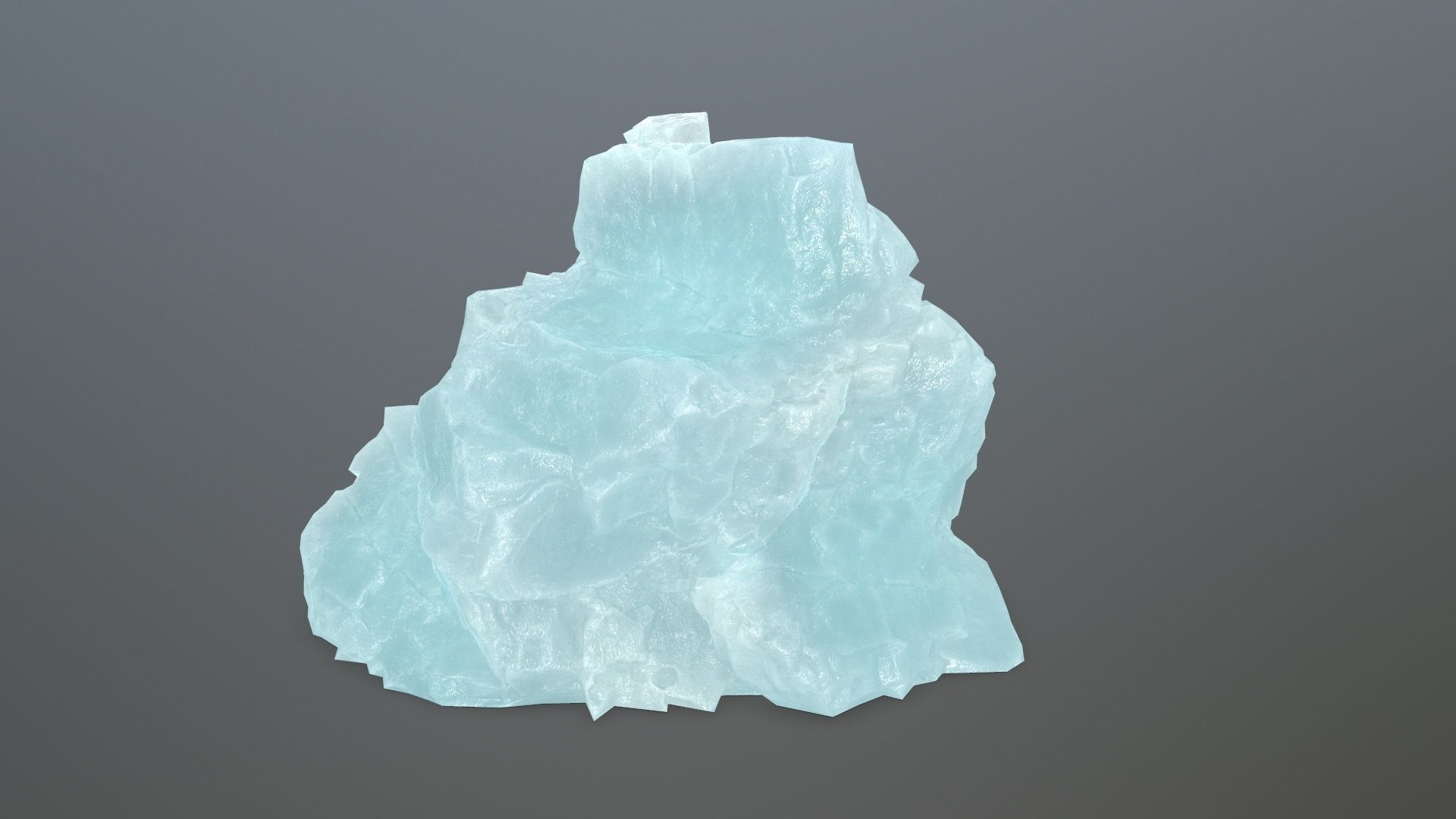ice rocks Low-poly 3D model_8