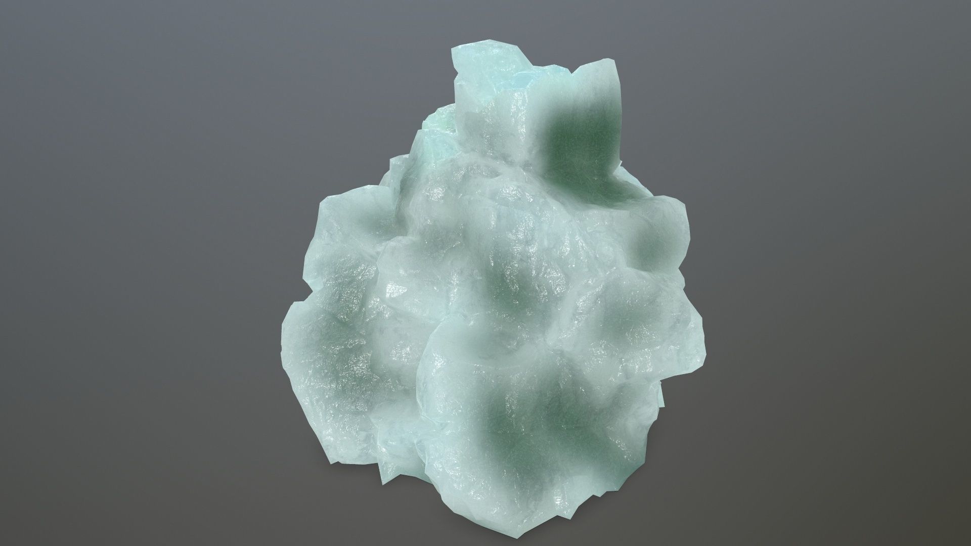 ice rocks Low-poly 3D model_10
