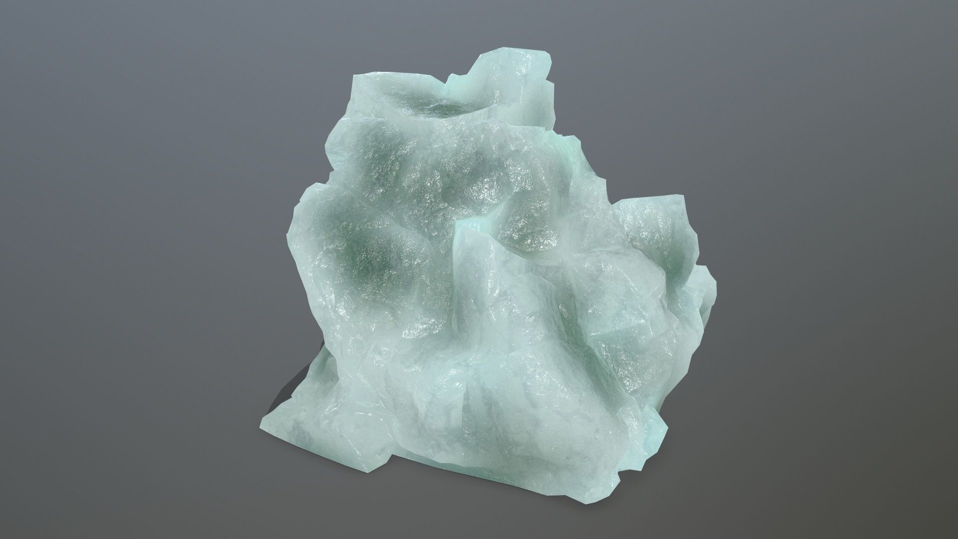 ice rocks Low-poly 3D model_6