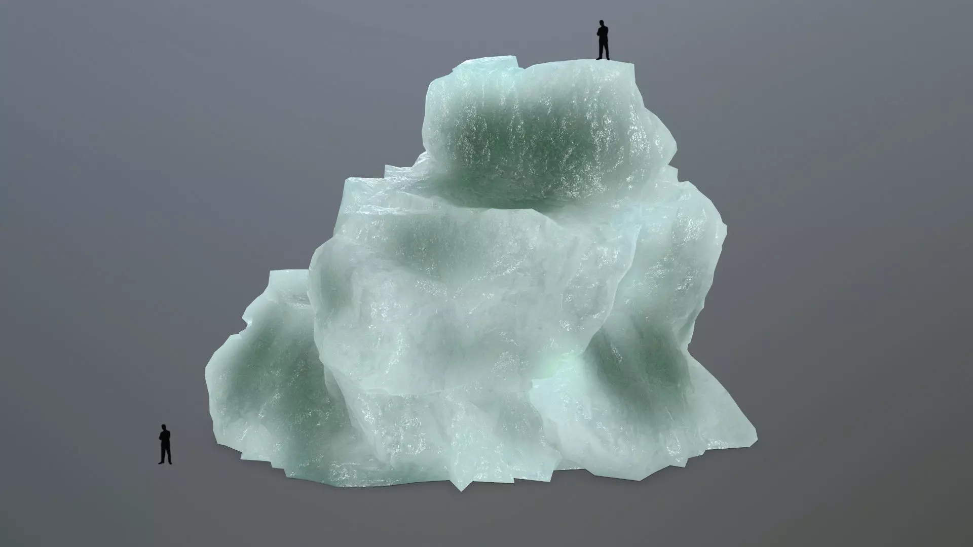 ice rocks Low-poly 3D model_0