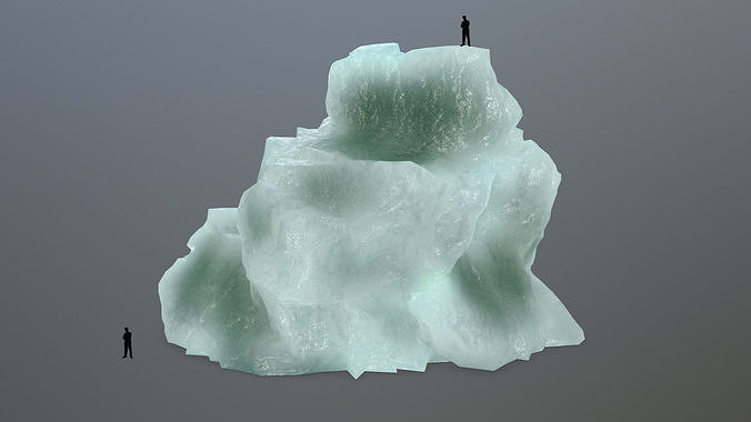 ice rocks Low-poly 3D model