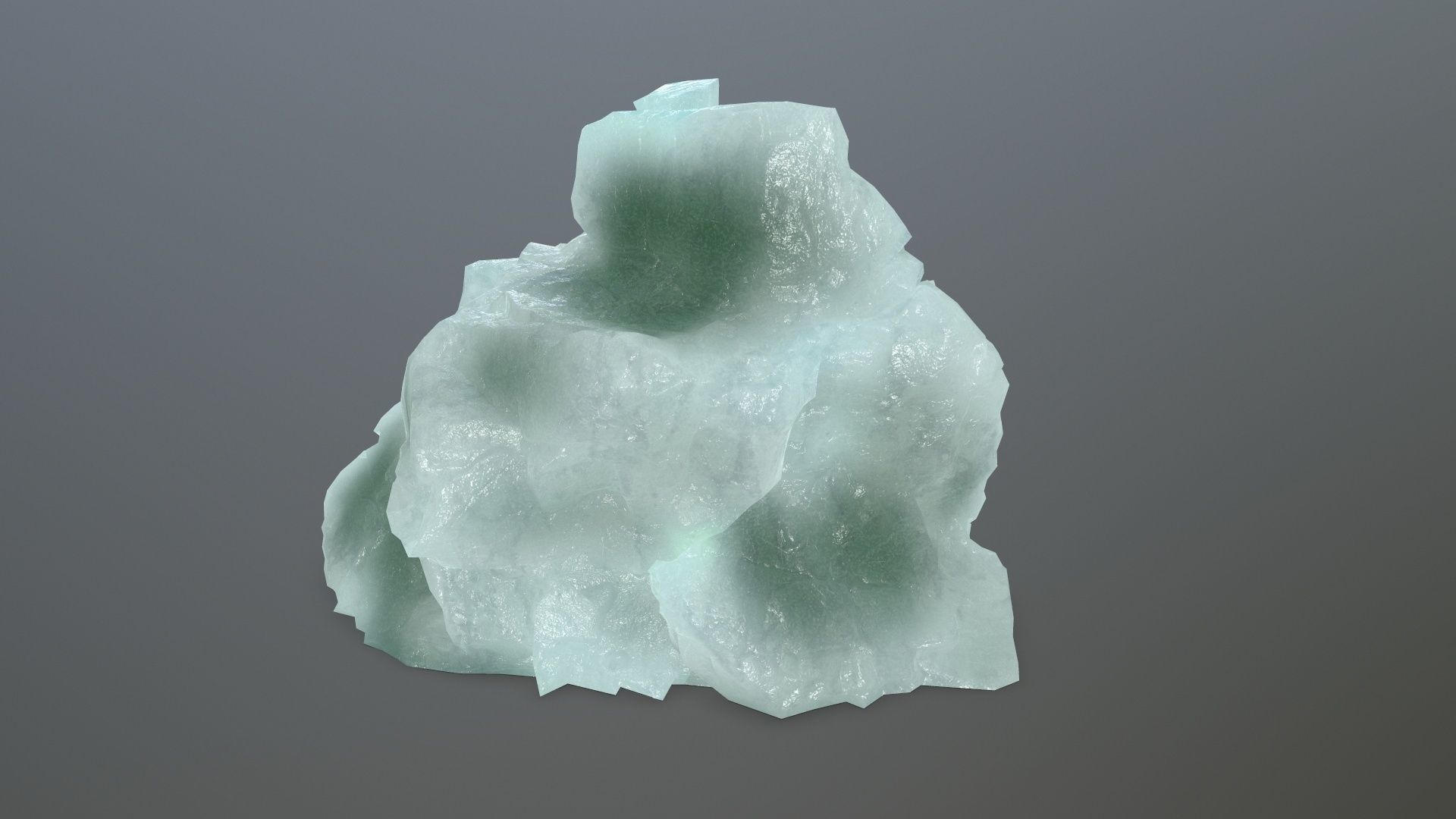 ice rocks Low-poly 3D model_8