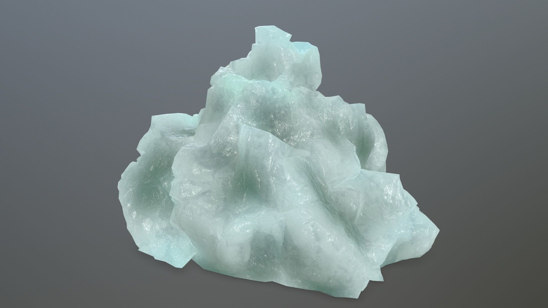 ice rocks Low-poly 3D model_4