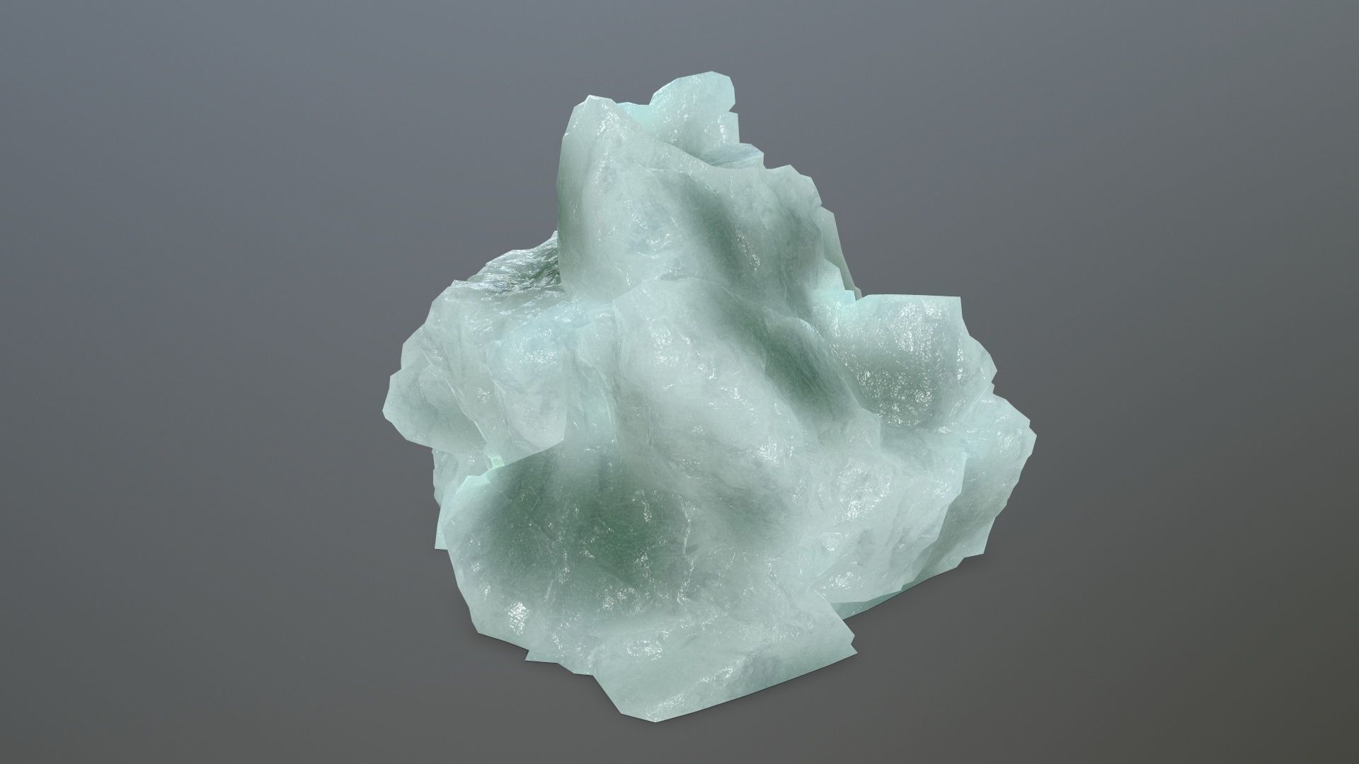 ice rocks Low-poly 3D model_7