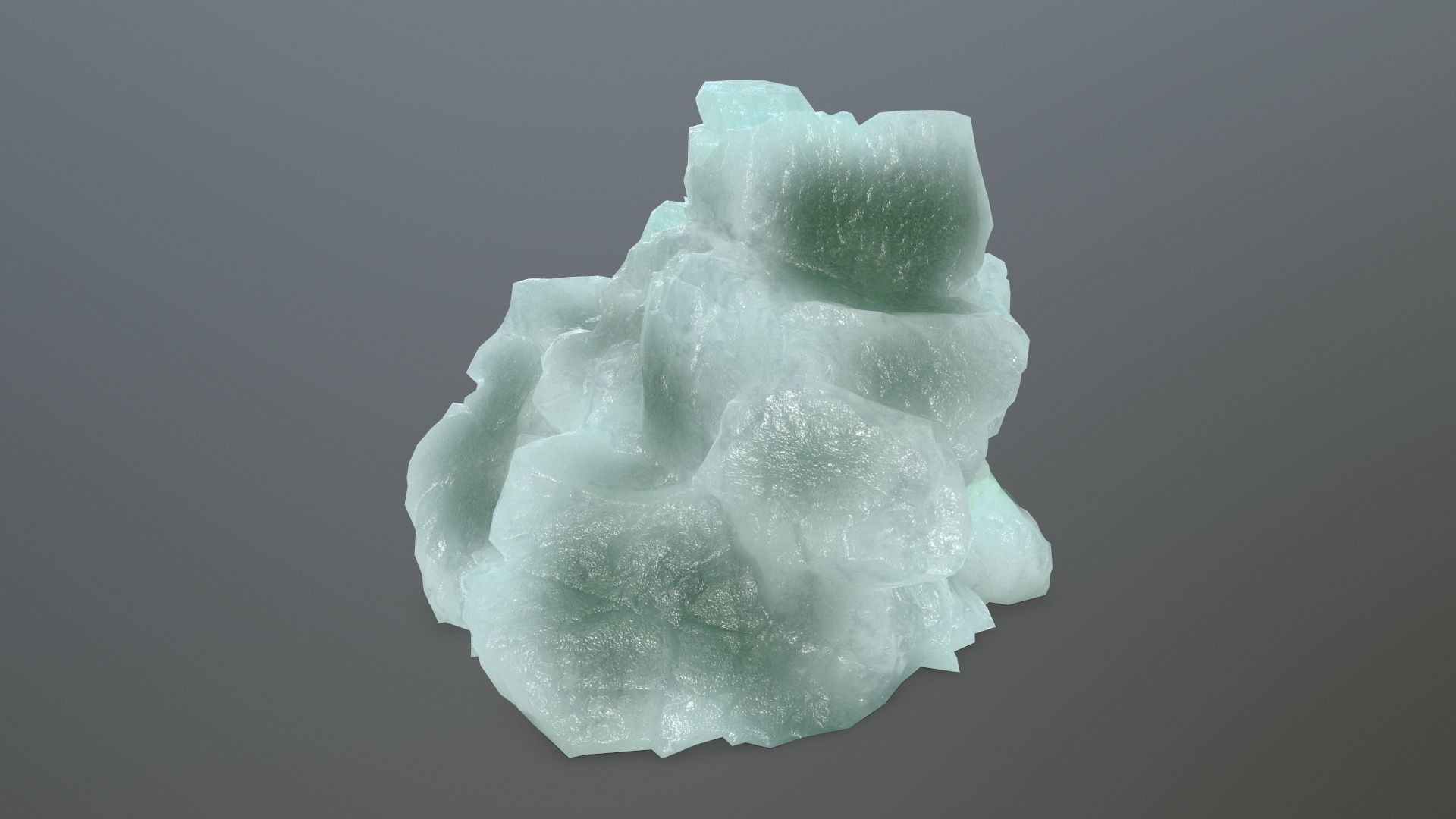 ice rocks Low-poly 3D model_2