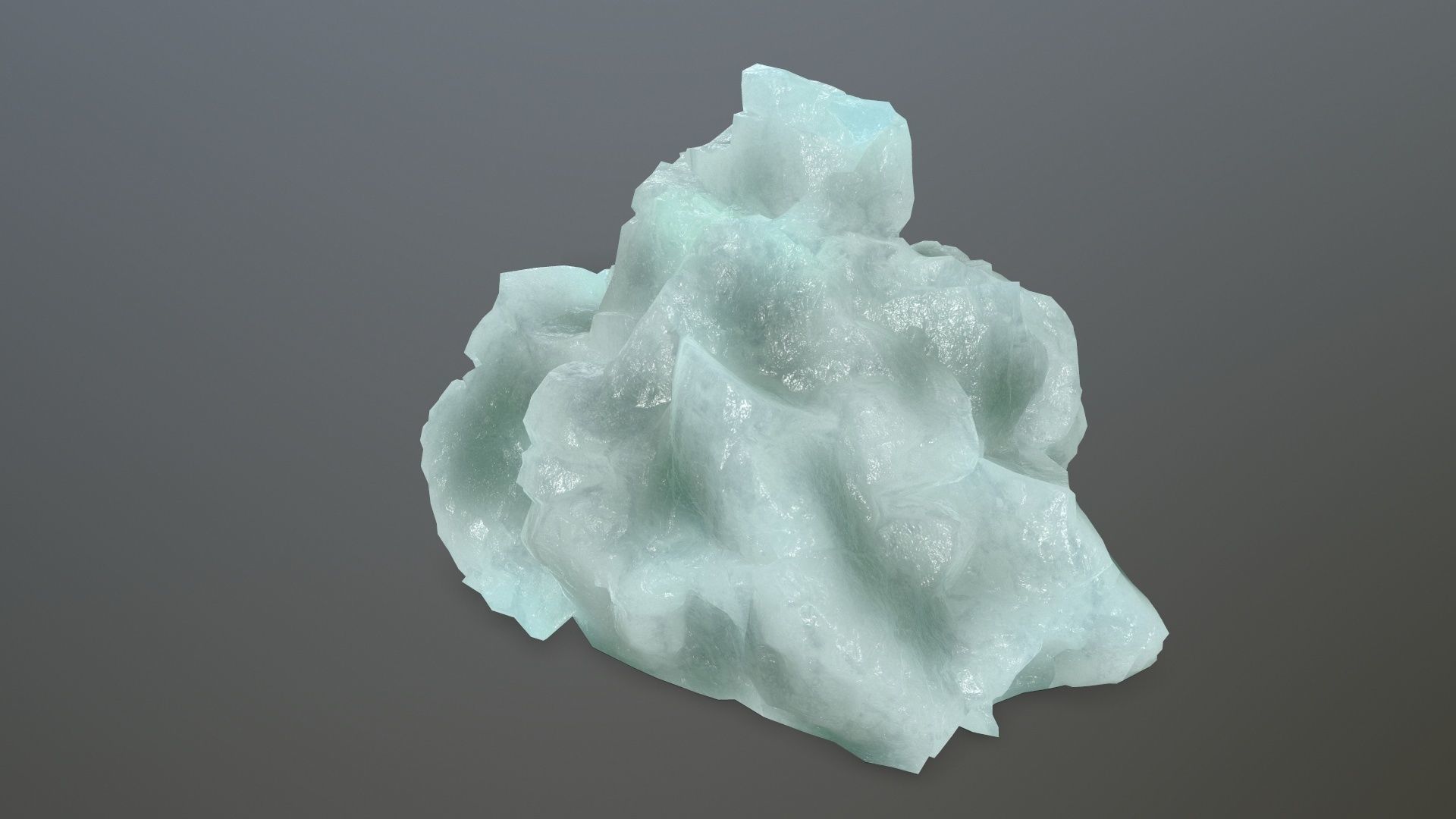 ice rocks Low-poly 3D model_11