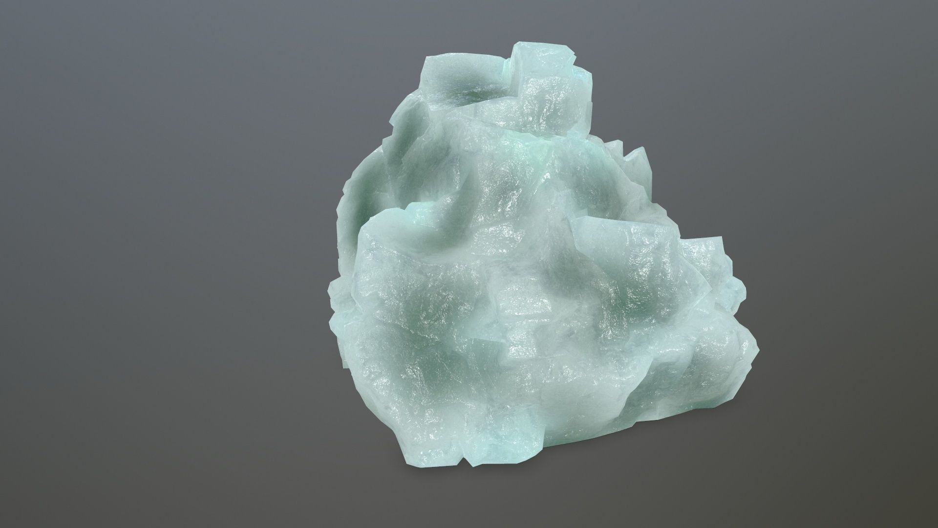 ice rocks Low-poly 3D model_12