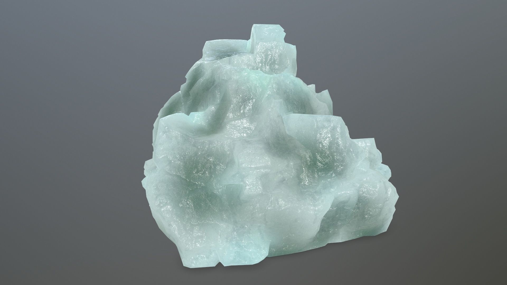 ice rocks Low-poly 3D model_5