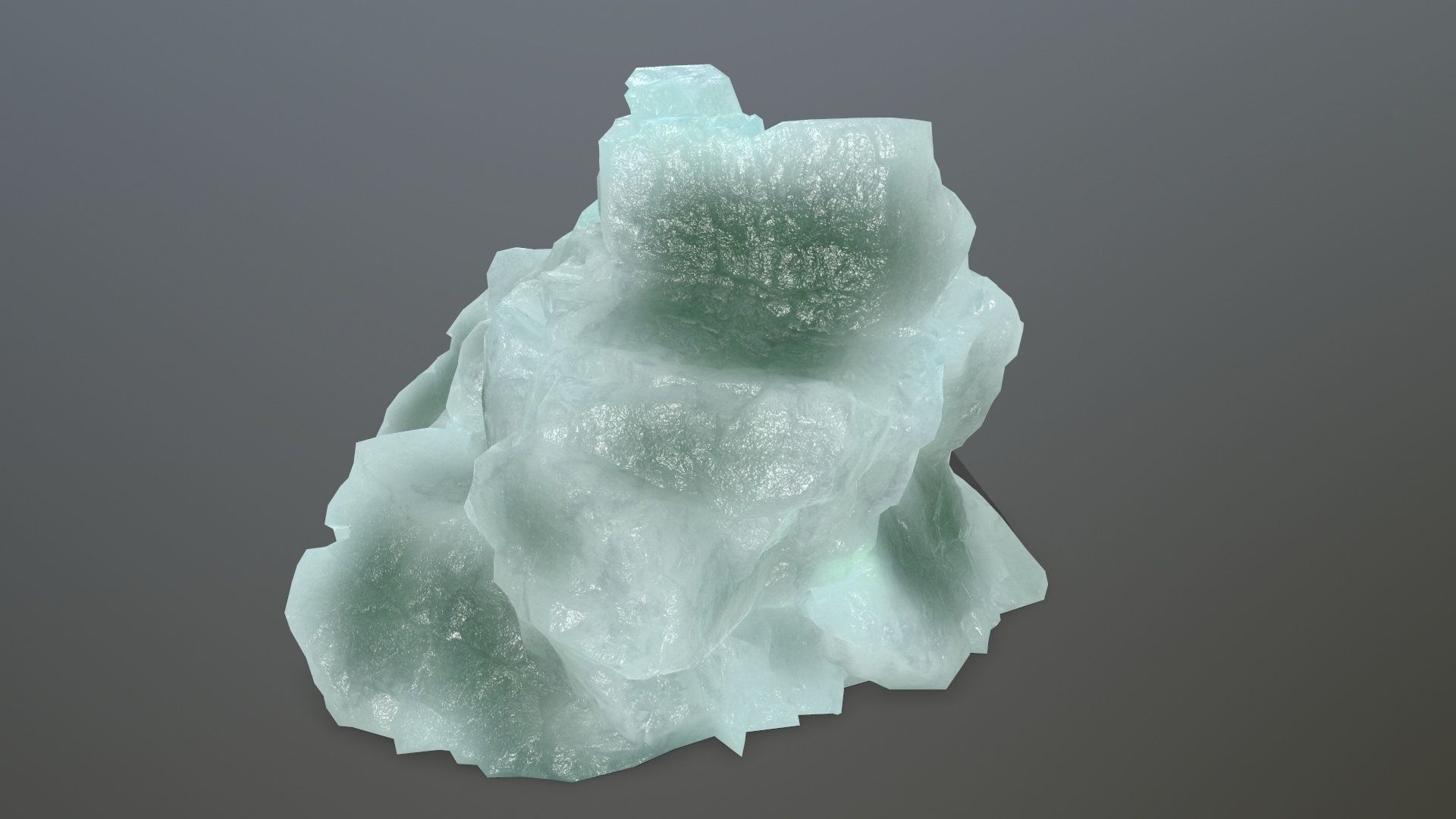 ice rocks Low-poly 3D model_9