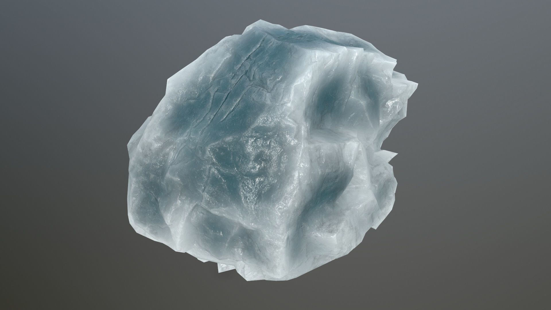 ice rock Low-poly 3D model_12