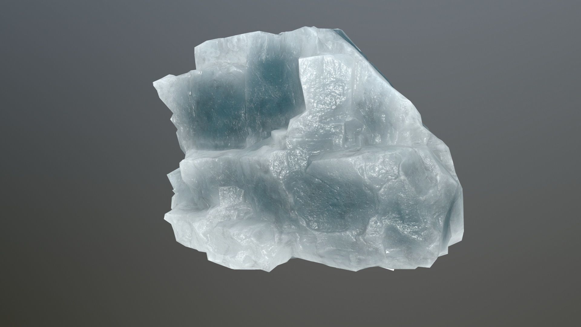 ice rock Low-poly 3D model_14