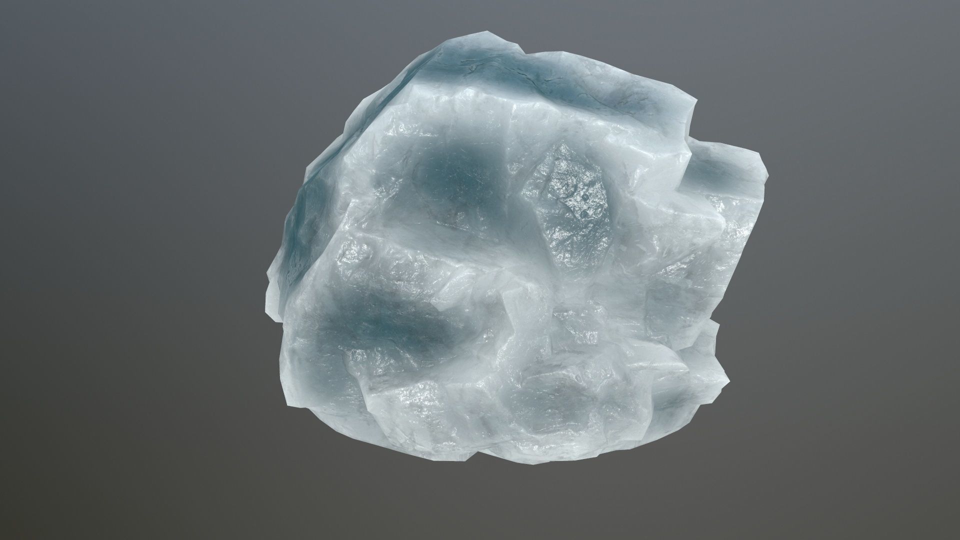 ice rock Low-poly 3D model_11
