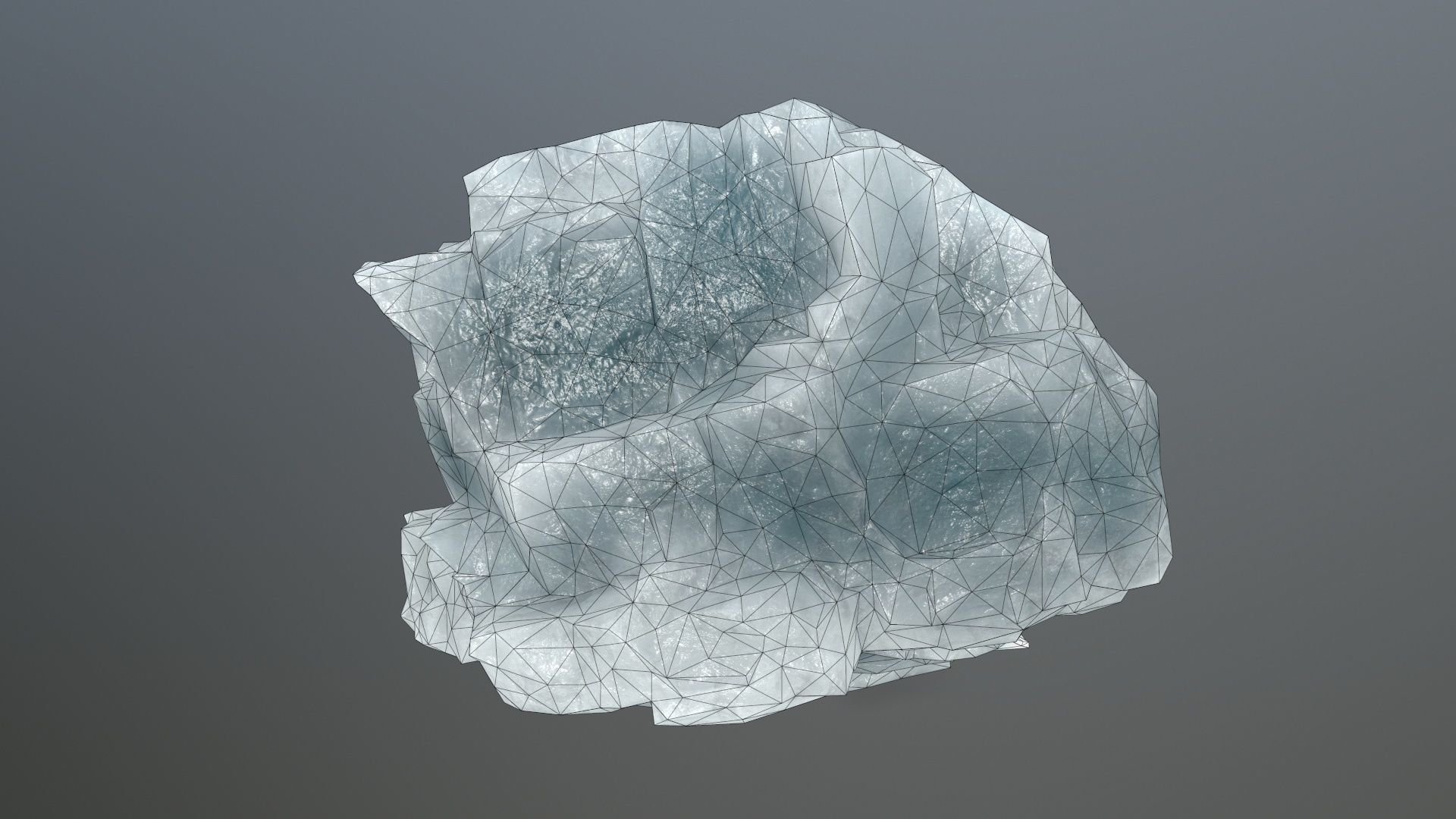 ice rock Low-poly 3D model_15
