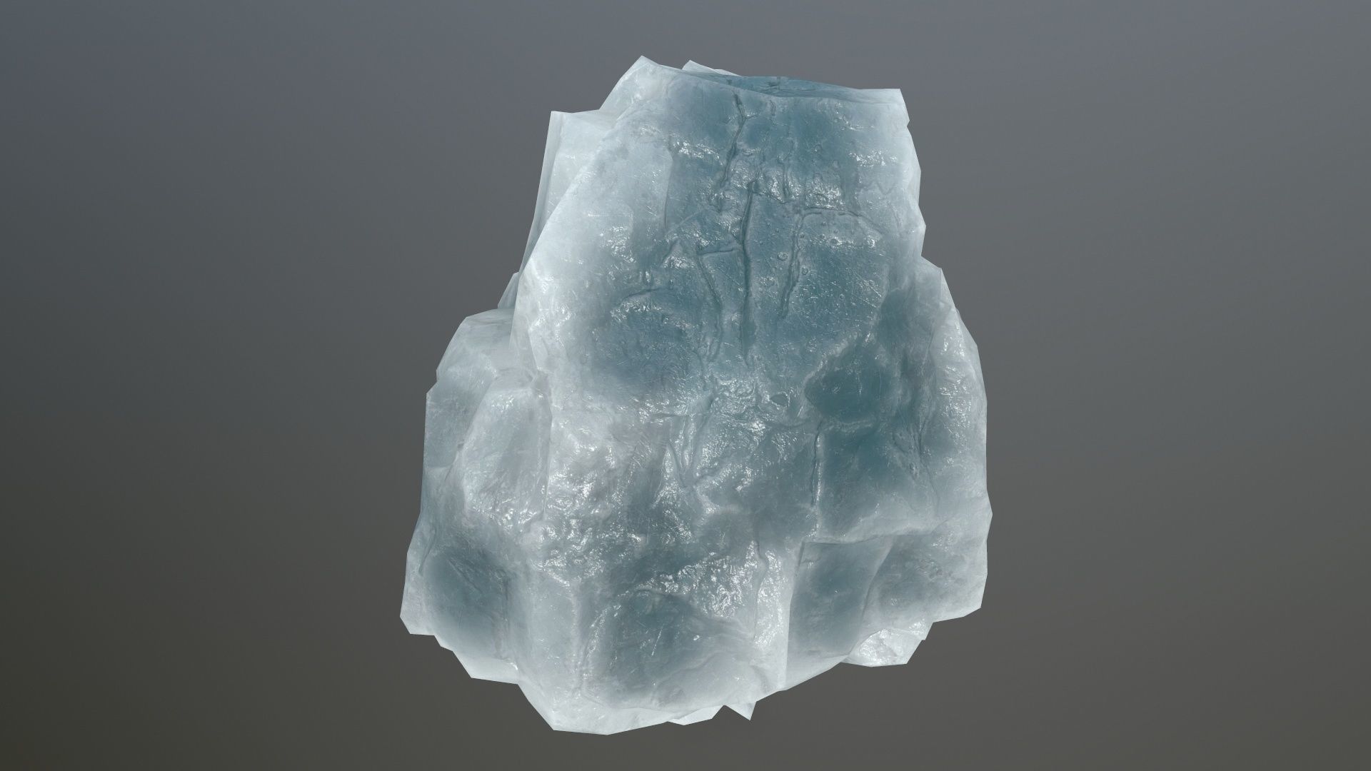 ice rock Low-poly 3D model_13