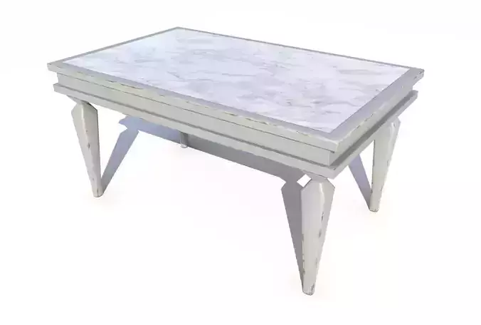 Dining marble Table pack 4 PBR