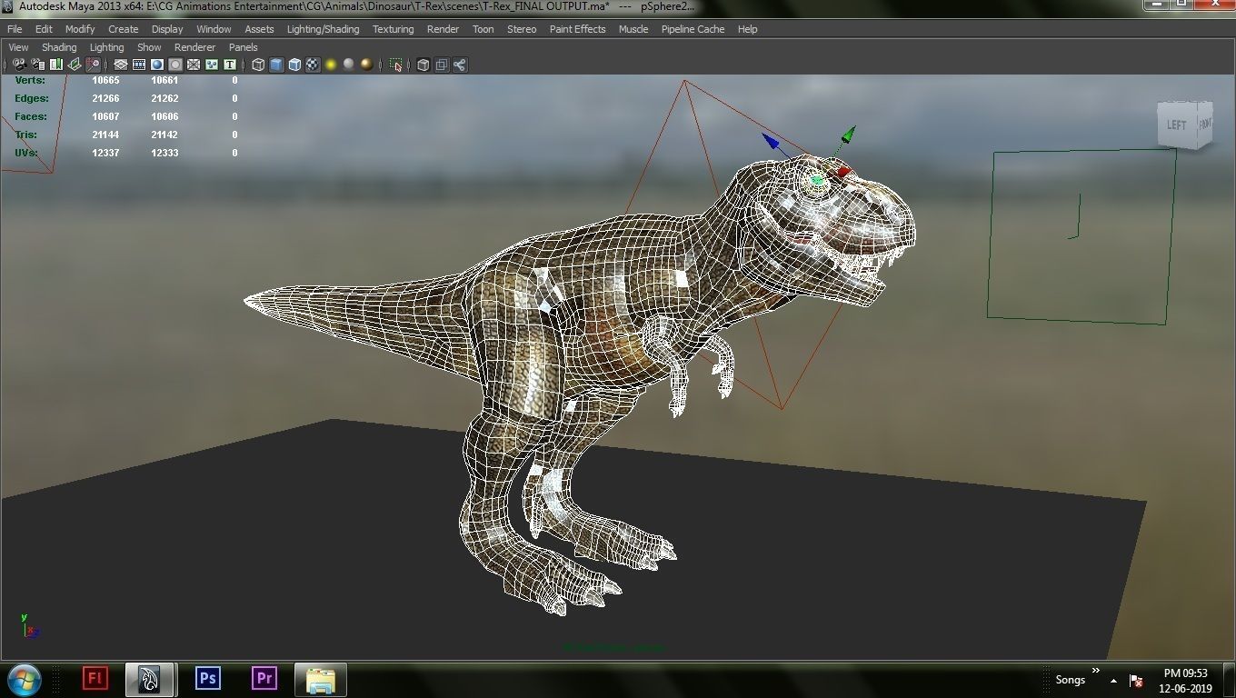 T-Rex t - rex dinosaur 3D model_5