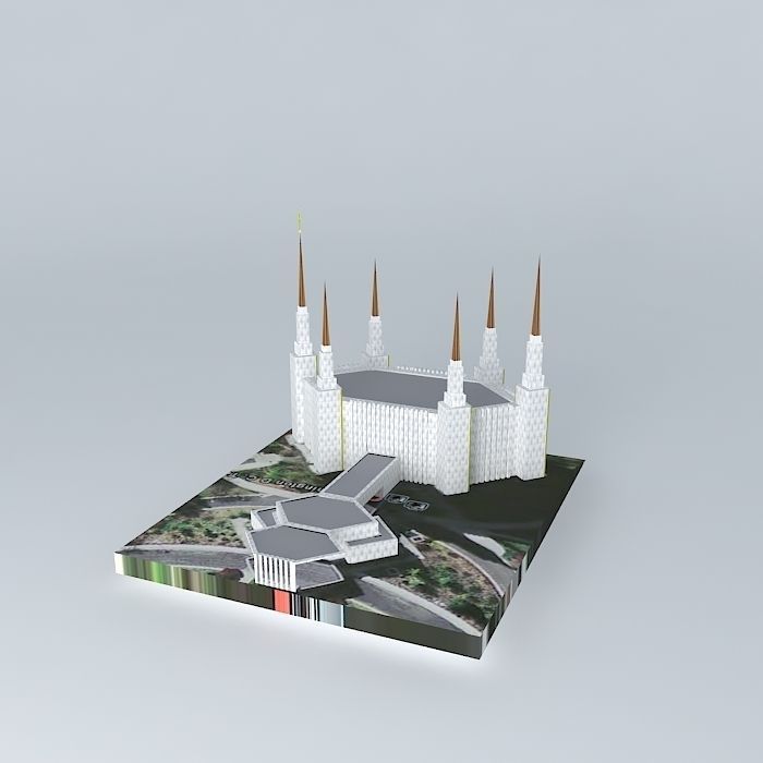 LDS. Temple Washington D.C. Templo Mormon, 16 th. Operating T... Free 3D model_1