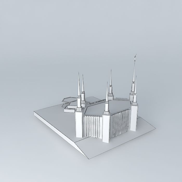LDS. Temple Washington D.C. Templo Mormon, 16 th. Operating T... Free 3D model_3