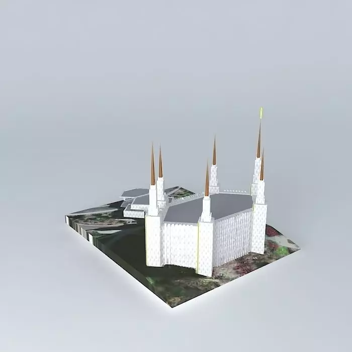 LDS. Temple Washington D.C. Templo Mormon, 16 th. Operating T... Free 3D model_0
