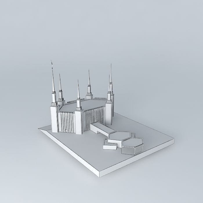 LDS. Temple Washington D.C. Templo Mormon, 16 th. Operating T... Free 3D model_4