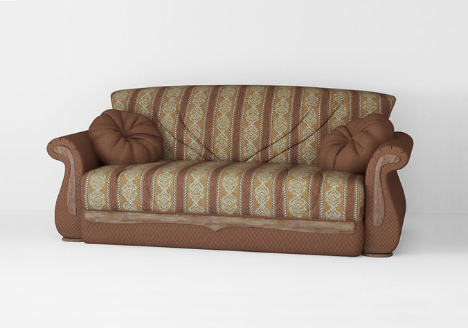 Armchair sofa Low-poly 3D model Low-poly 3D model