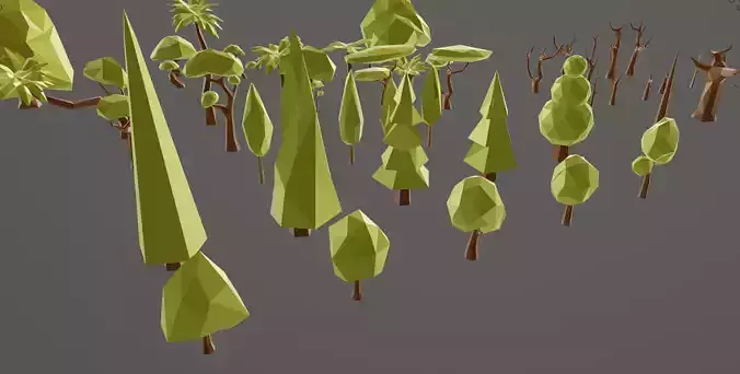 Lowpoly tree Pack