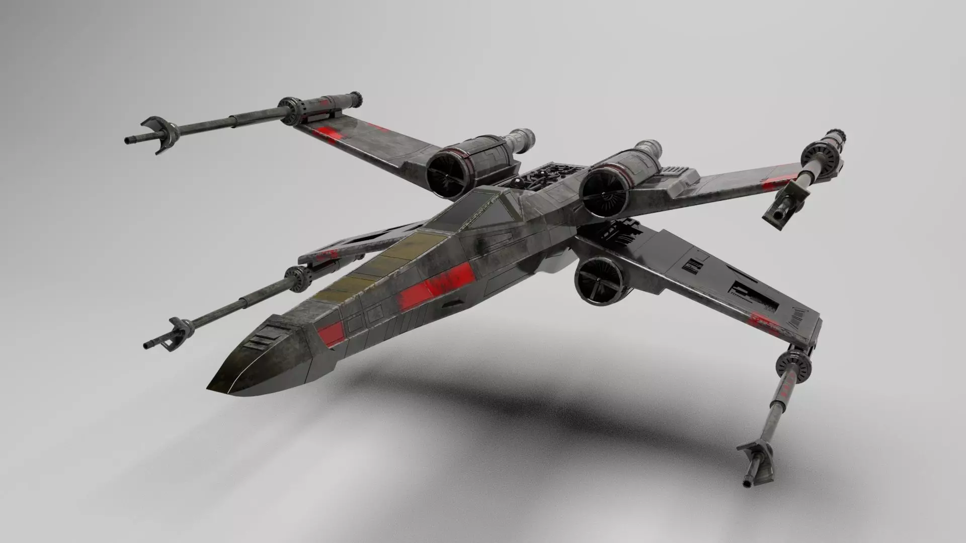 star wars t-65 Free 3D model_0