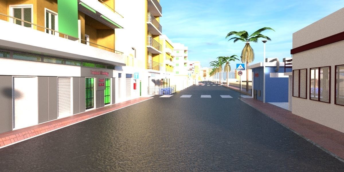 City Pack 00 3D model_8