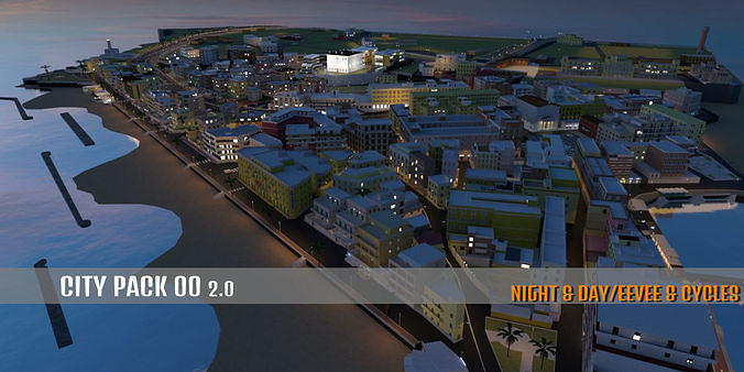 City Pack 00 3D model