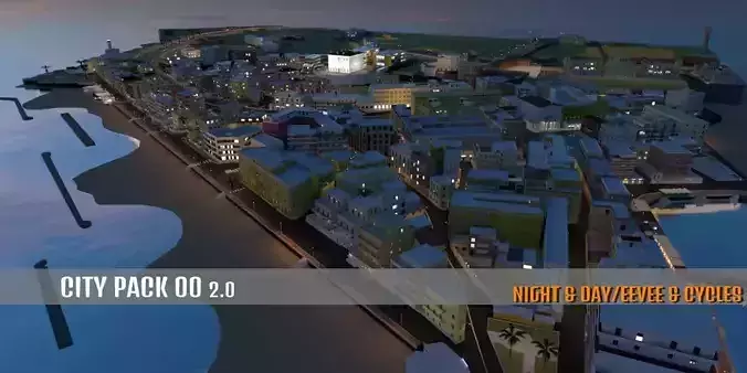 City Pack 00 3D model
