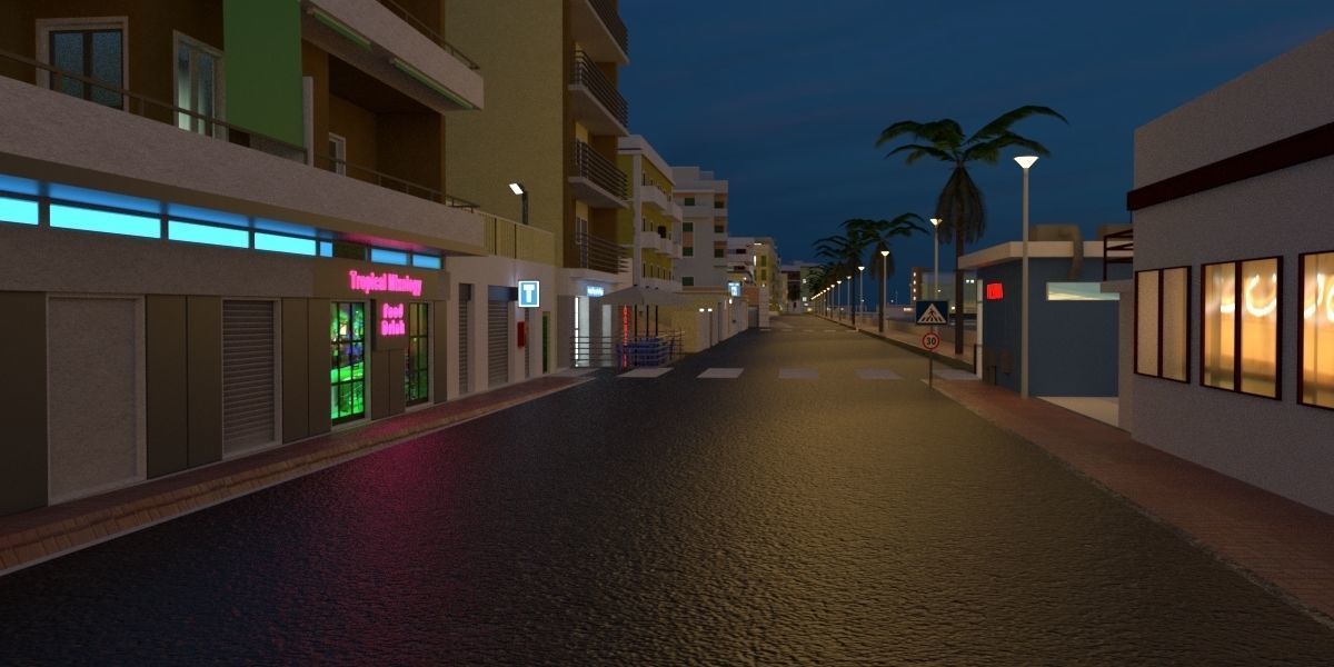 City Pack 00 3D model_6