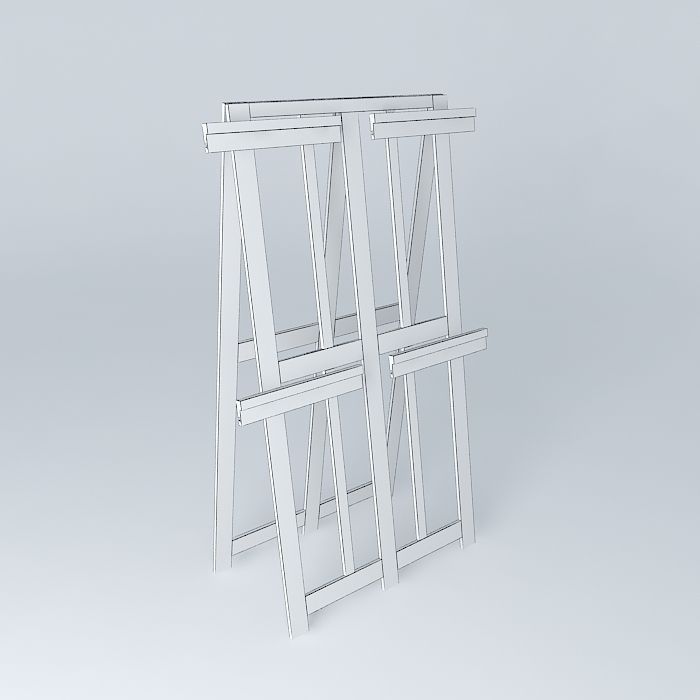 Artist's Easel Free 3D model_3