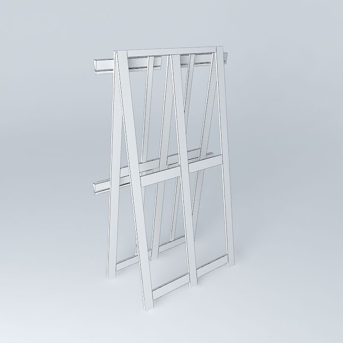 Artist's Easel Free 3D model_4