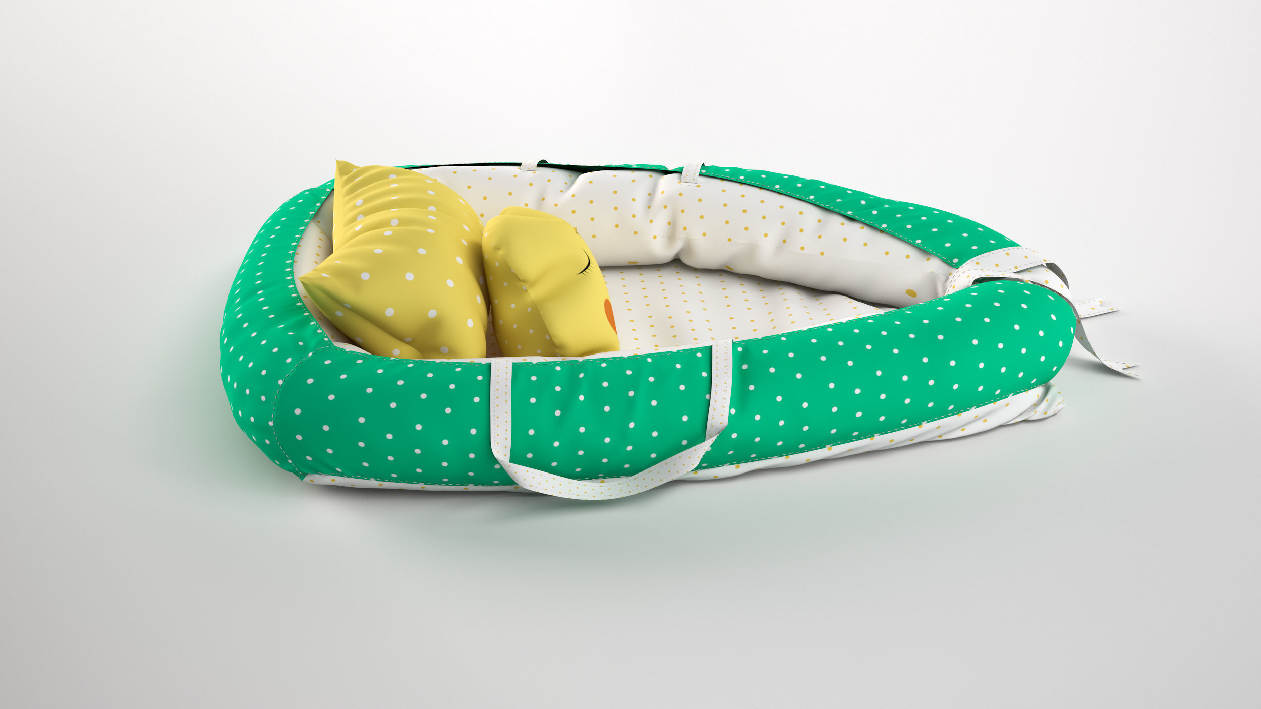 Baby nest 3D model_2