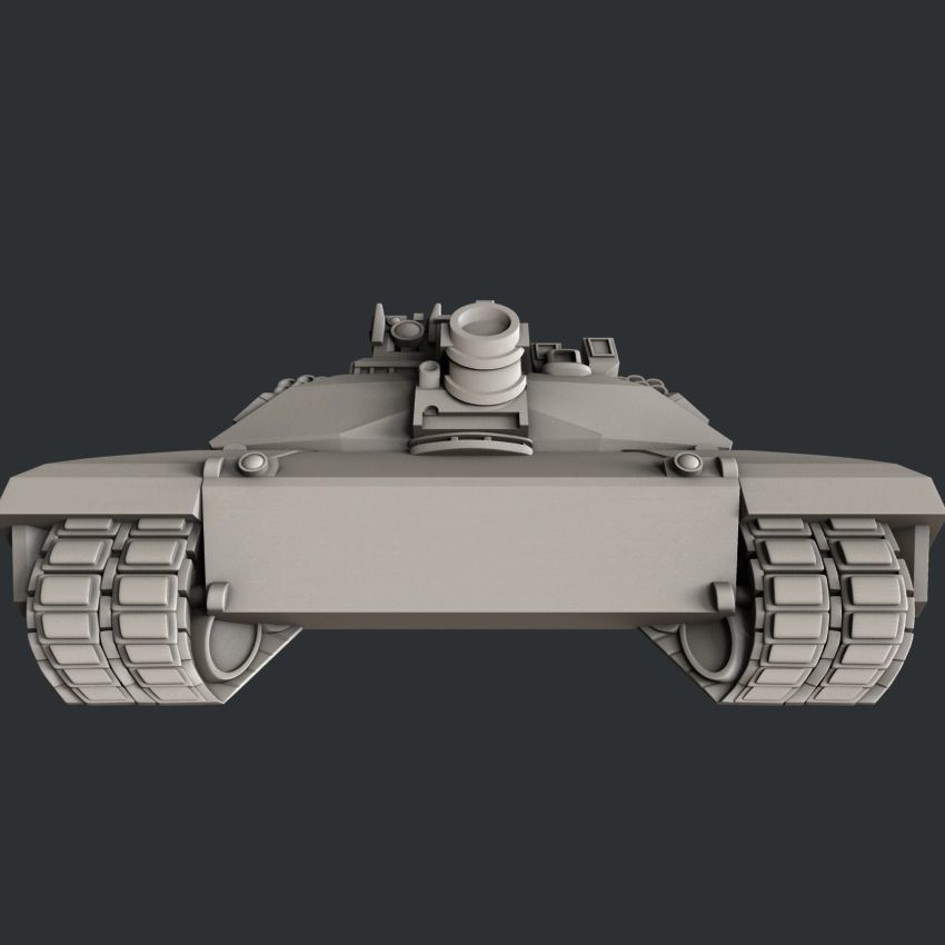 3d STL models for CNC router tank Abrams 3D model_3