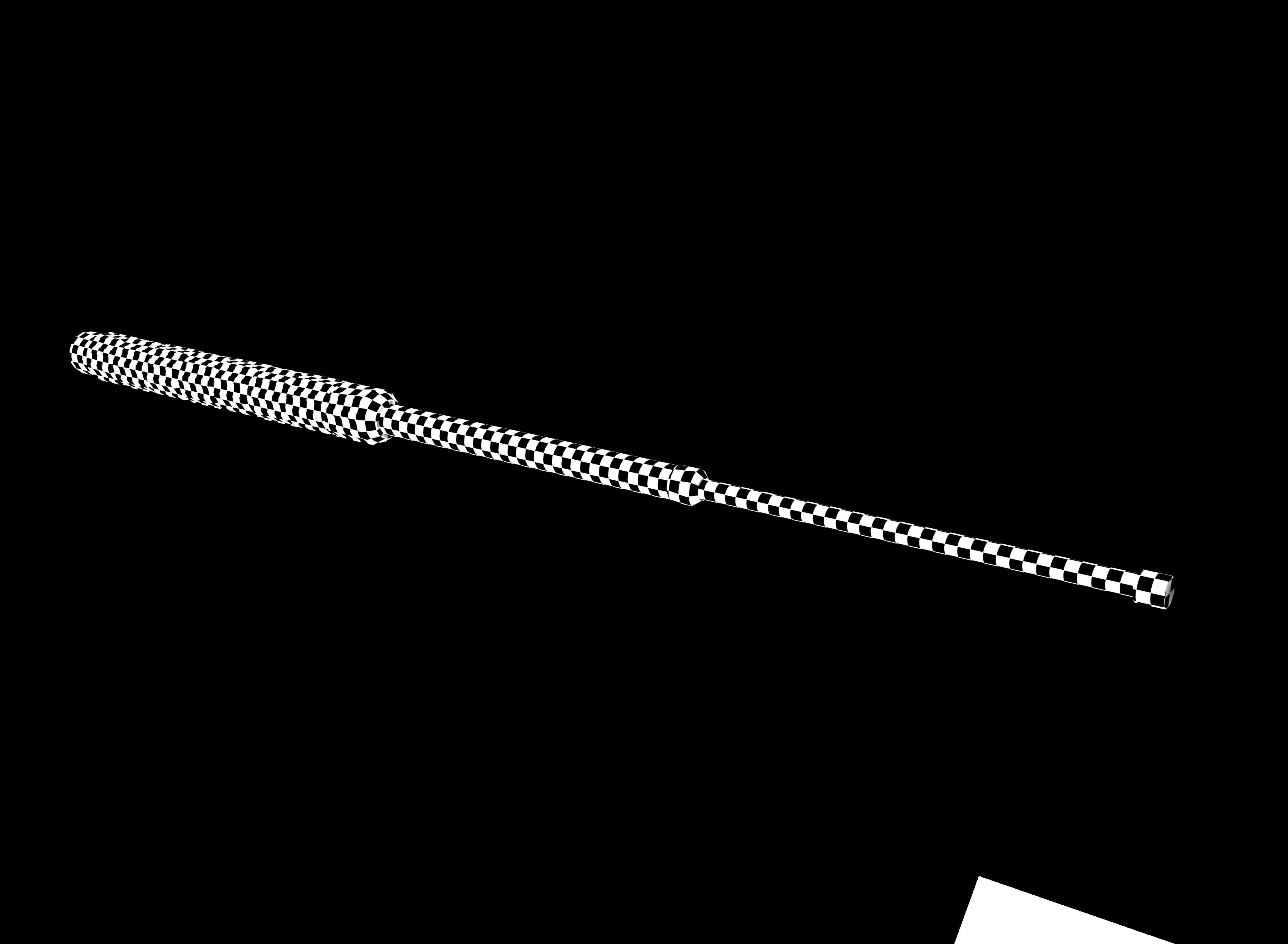 Police baton Low-poly 3D model_11