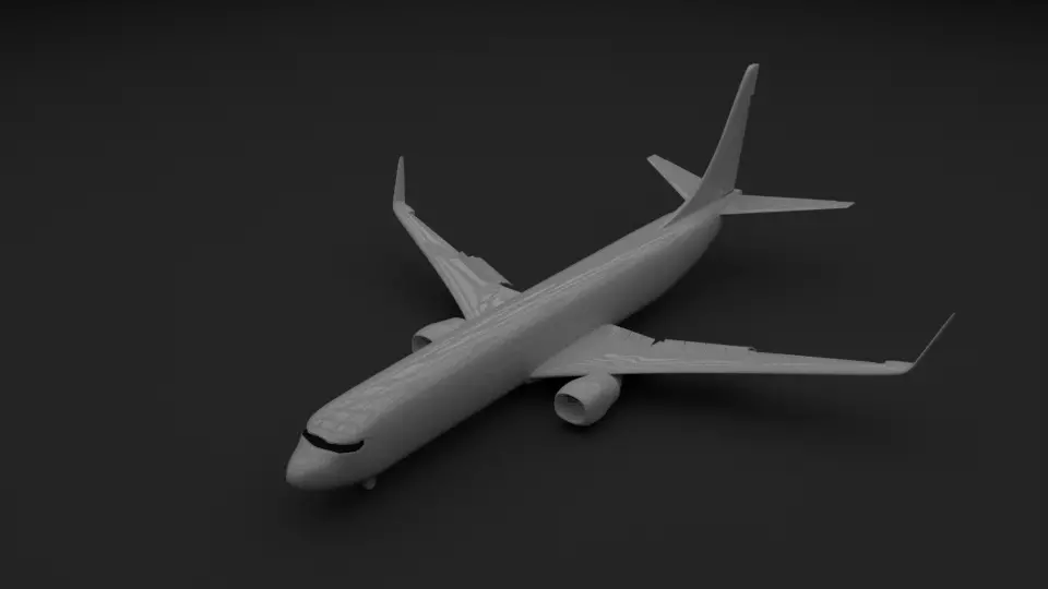 737-like plane 3D model_0