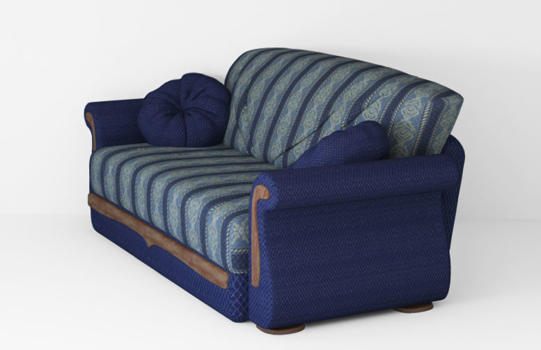 Armchair sofa Low-poly 3D model Low-poly 3D model_14