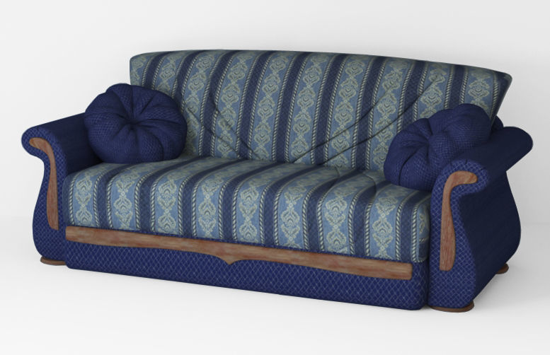 Armchair sofa Low-poly 3D model Low-poly 3D model_7