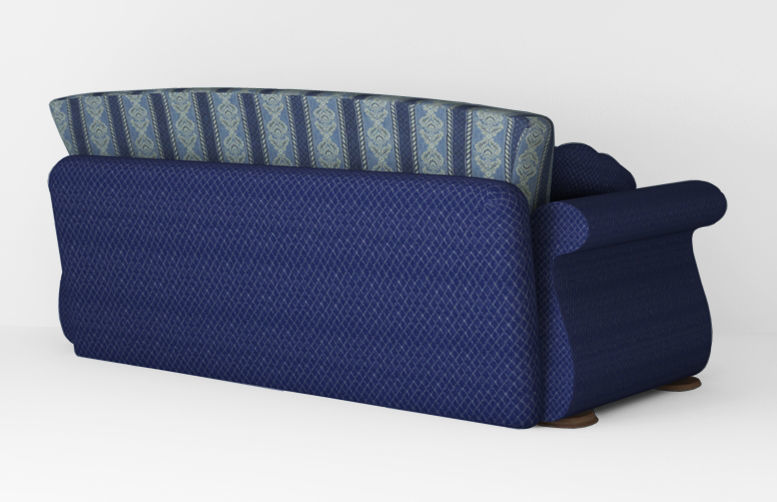 Armchair sofa Low-poly 3D model Low-poly 3D model_6