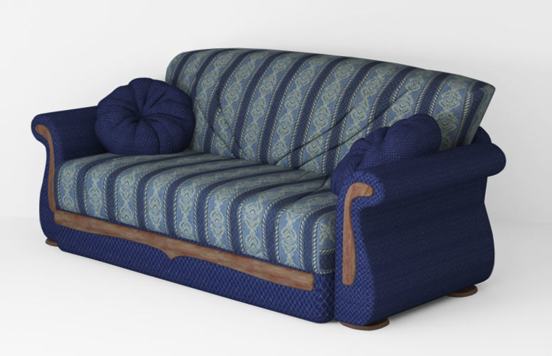 Armchair sofa Low-poly 3D model Low-poly 3D model_9