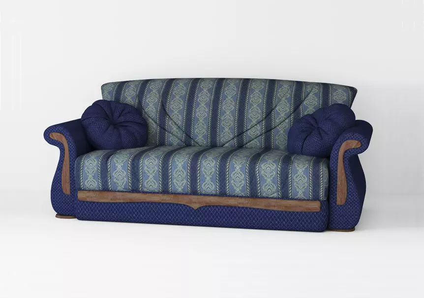 Armchair sofa Low-poly 3D model Low-poly 3D model_0