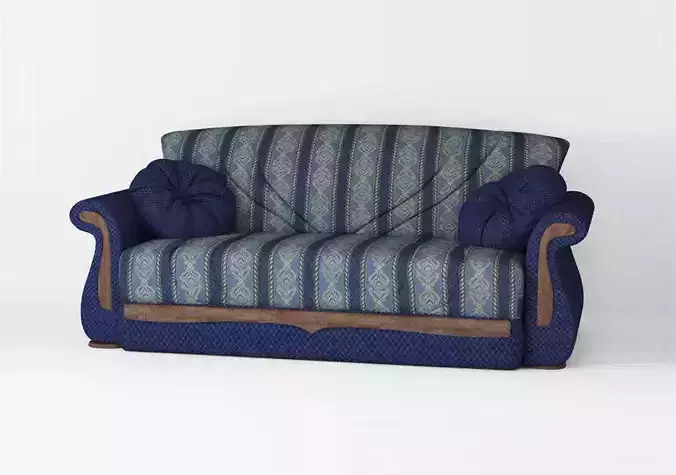 Armchair sofa Low-poly 3D model