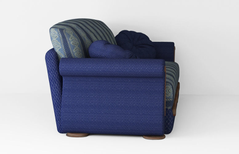 Armchair sofa Low-poly 3D model Low-poly 3D model_4