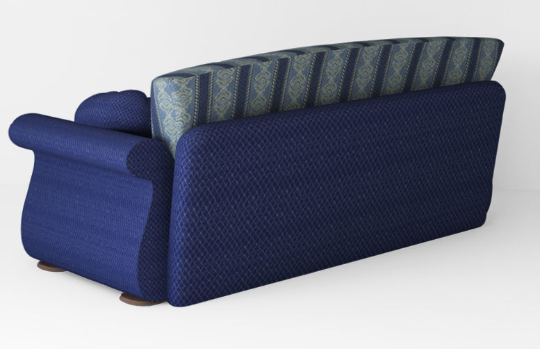 Armchair sofa Low-poly 3D model Low-poly 3D model_2