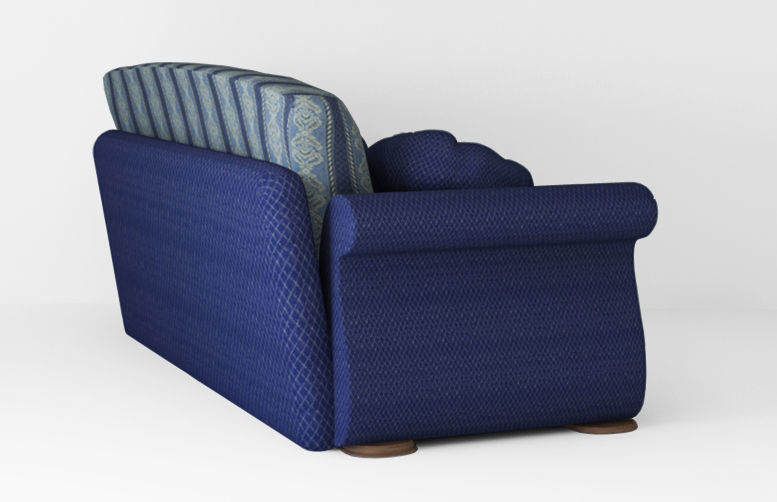 Armchair sofa Low-poly 3D model Low-poly 3D model_3