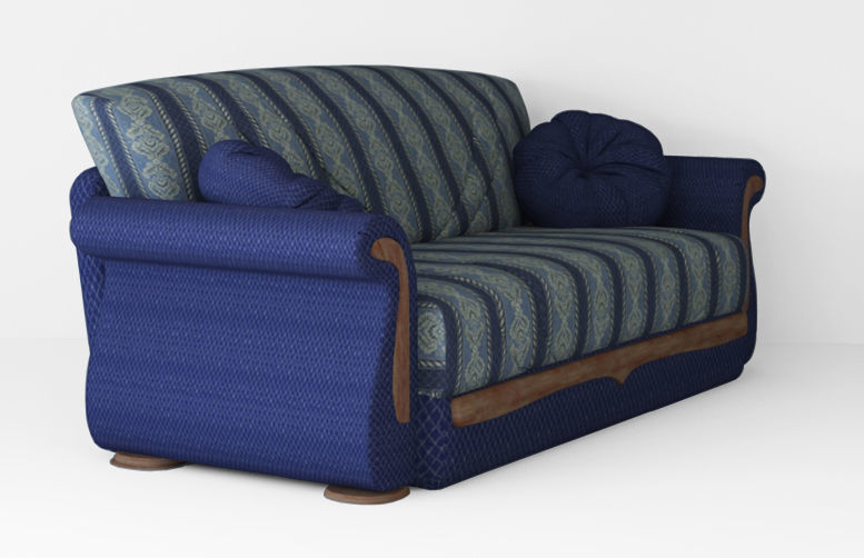 Armchair sofa Low-poly 3D model Low-poly 3D model_8