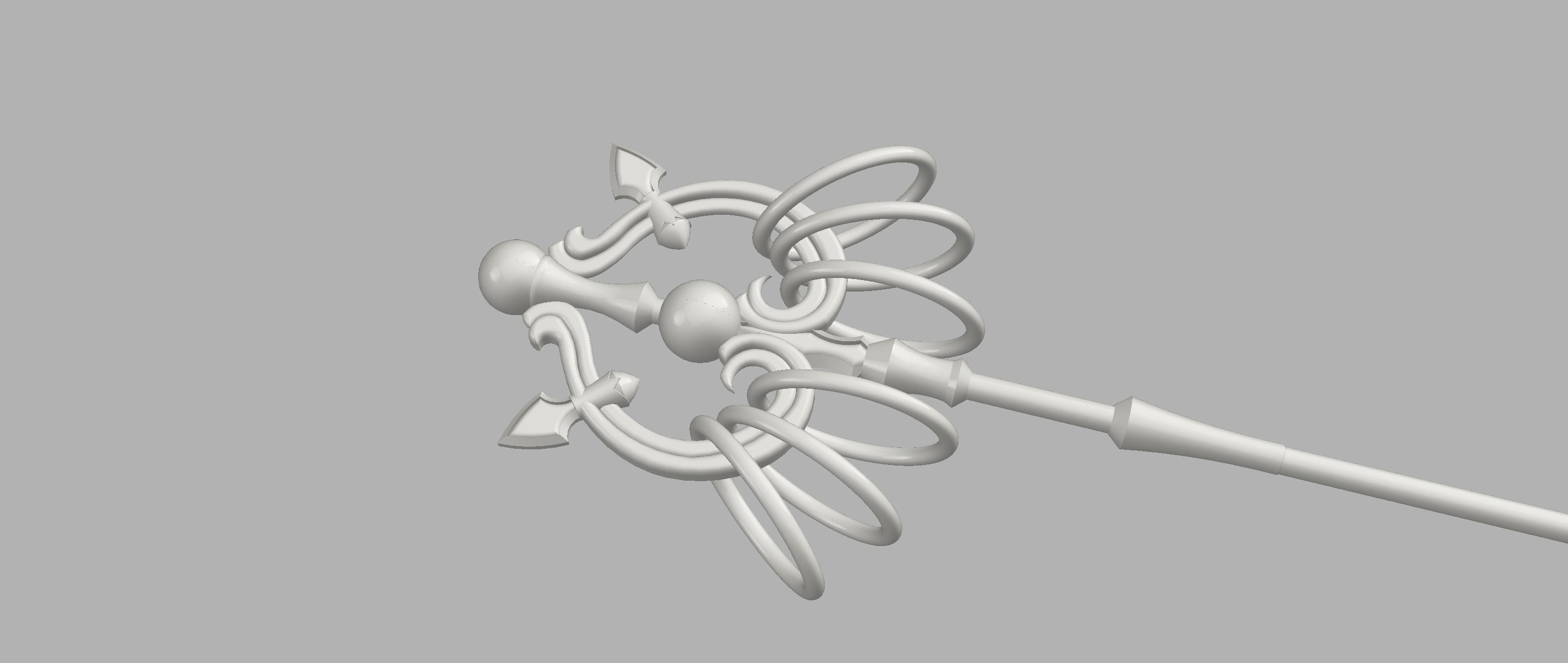 Goblin Slayer Priest Staff for 3D Print 3D print model_1